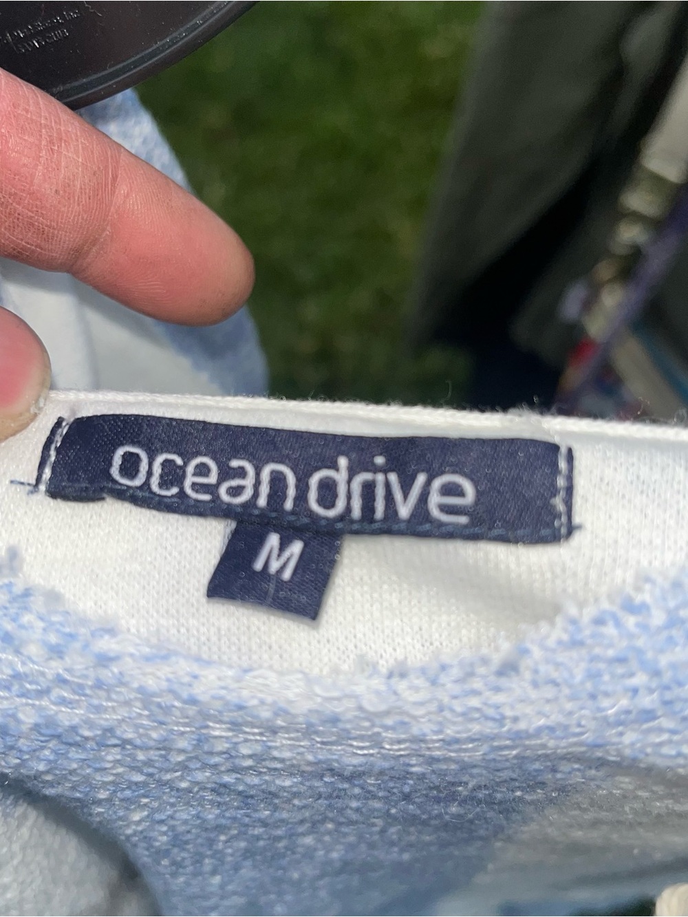 Ocean Drive Blue & White Striped Pullover - Picture 2 of 3